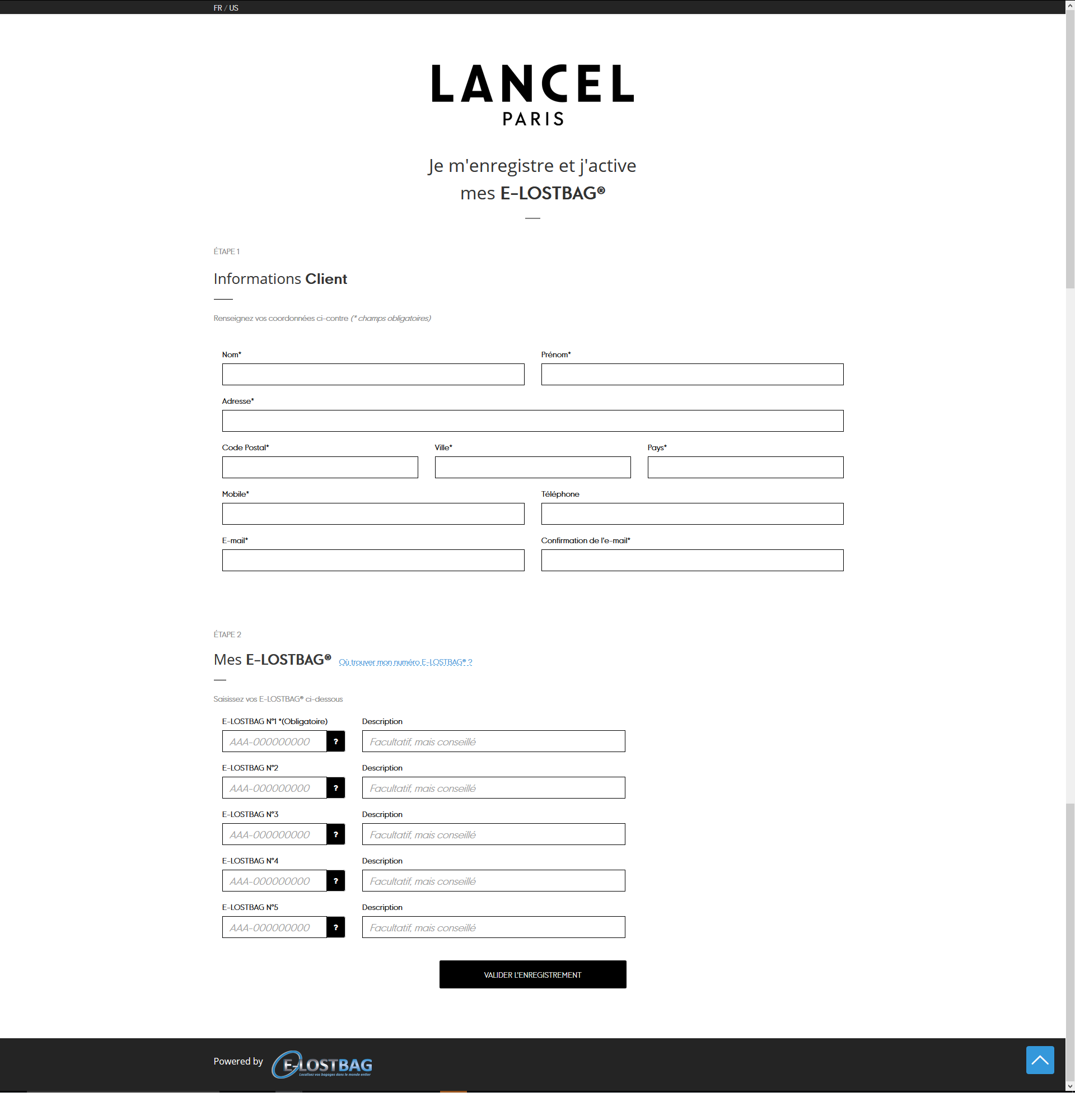 Lancel E-LOSTBAG Plateforme